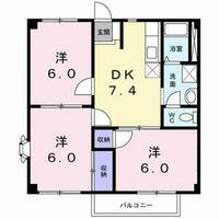 兵庫県姫路市網干区大江島古川町(アパート)の賃貸物件の間取り