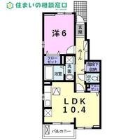 愛知県碧南市日進町2丁目(アパート)の賃貸物件の間取り