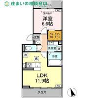 愛知県岡崎市薮田1丁目(アパート)の賃貸物件の間取り