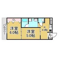 福岡県大野城市仲畑1丁目(マンション)の賃貸物件の間取り