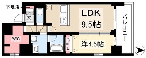 プレサンス錦ラウム0305の間取り