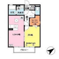 兵庫県姫路市広畑区蒲田2丁目(アパート)の賃貸物件の間取り