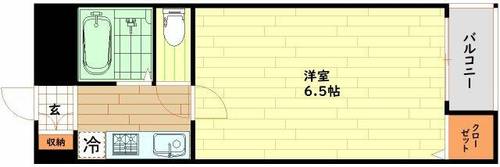 大阪府大阪市西区九条3丁目(マンション)の賃貸物件の間取り