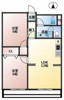 川地ハイツ301の間取り