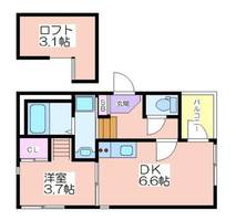 ハーモニーテラス中加賀屋102の間取り