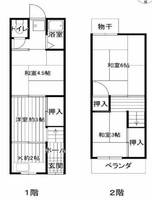 今川連棟西端の間取り