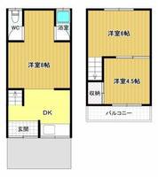 松原市北新町テラス2の間取り