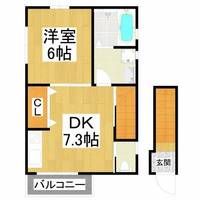 プリッ2初芝Ⅱの間取り