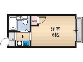 ハイツフミノ201の間取り