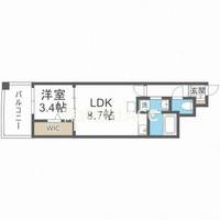 セレニテ堺筋本町プリエ503の間取り