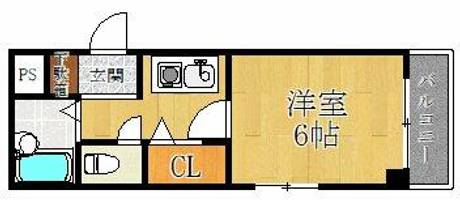 今里西青山ビル305の間取り