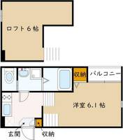 大阪府池田市上池田1丁目(アパート)の賃貸物件の間取り