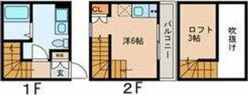 SAKURA辰巳Cの間取り