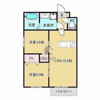 ジリオ井尻201の間取り