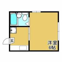 兵庫県神戸市兵庫区塚本通6丁目(アパート)の賃貸物件の間取り