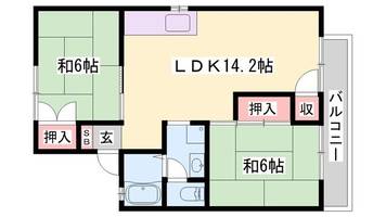 ハイツラポール B棟の間取り