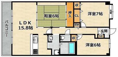 物件の間取り画像
