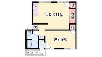 SISA野里21-4の間取り