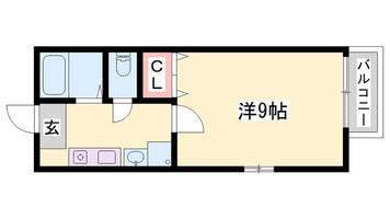 エトランス西庄206の間取り