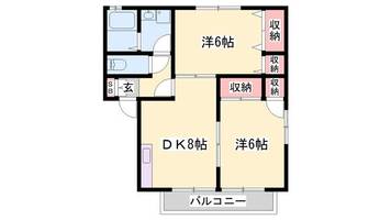 グランドール立川202の間取り