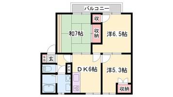 エステートピア飾磨105の間取り