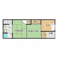 大阪府堺市東区日置荘原寺町(テラスハウス)の賃貸物件の間取り