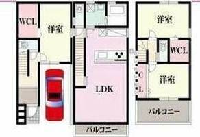 大阪府大阪市西成区北津守2丁目(一戸建)の賃貸物件の間取り