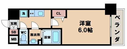 プレデコート天王寺EASTの間取り