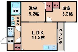 K1阪南町の間取り