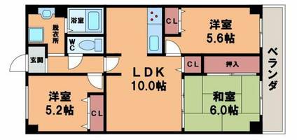 エムズコートの間取り