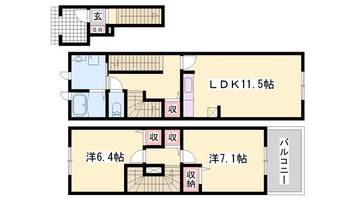 アルメールMの間取り