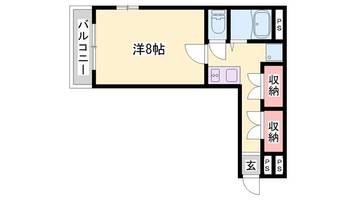 ルークレジデンス姫路3801の間取り