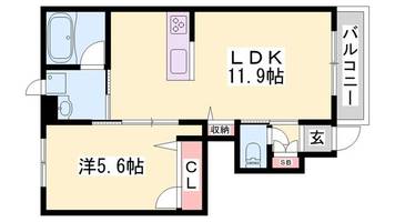 カーサグラスオエステBの間取り