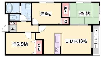 シャトレ21302の間取り