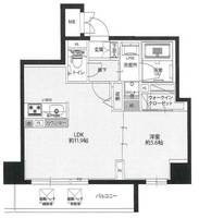 Owlforest北堀江303の間取り