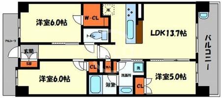 大阪ベイレジデンスの間取り