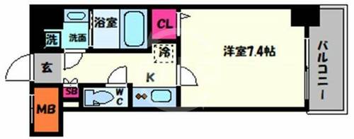 ミラージュパレス上本町の間取り