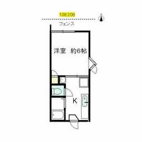 ニューフォレストタウンB棟108の間取り