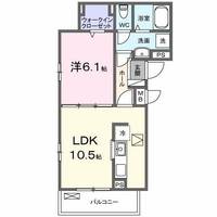 大阪府堺市中区毛穴町(アパート)の賃貸物件の間取り