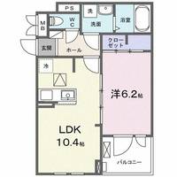 大阪府堺市中区毛穴町(アパート)の賃貸物件の間取り