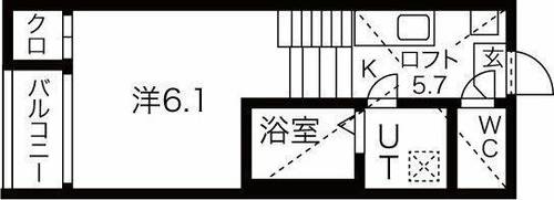 アジュール鶴舞101の間取り
