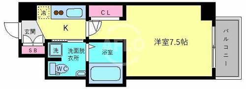 ラシーヌ天王寺町南の間取り
