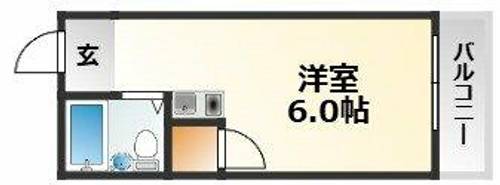 大阪府大阪市東淀川区大桐1丁目(マンション)の賃貸物件の間取り