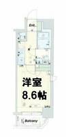 ラナップスクエア南堀江の間取り