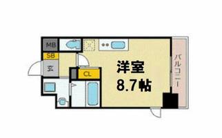 エスリード北浜EASTの間取り