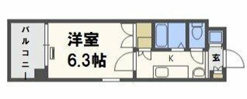 Felis北堀江の間取り
