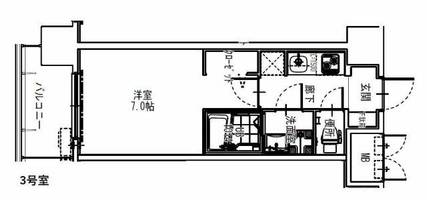 S-RESIDENCE大阪同心の間取り