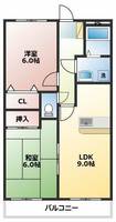 愛知県北名古屋市久地野戌亥(マンション)の賃貸物件103の間取り