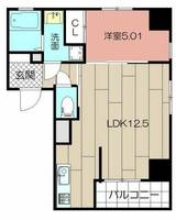 福岡県北九州市八幡東区枝光本町(マンション)の賃貸物件の間取り