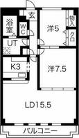 ルミナス山手203の間取り